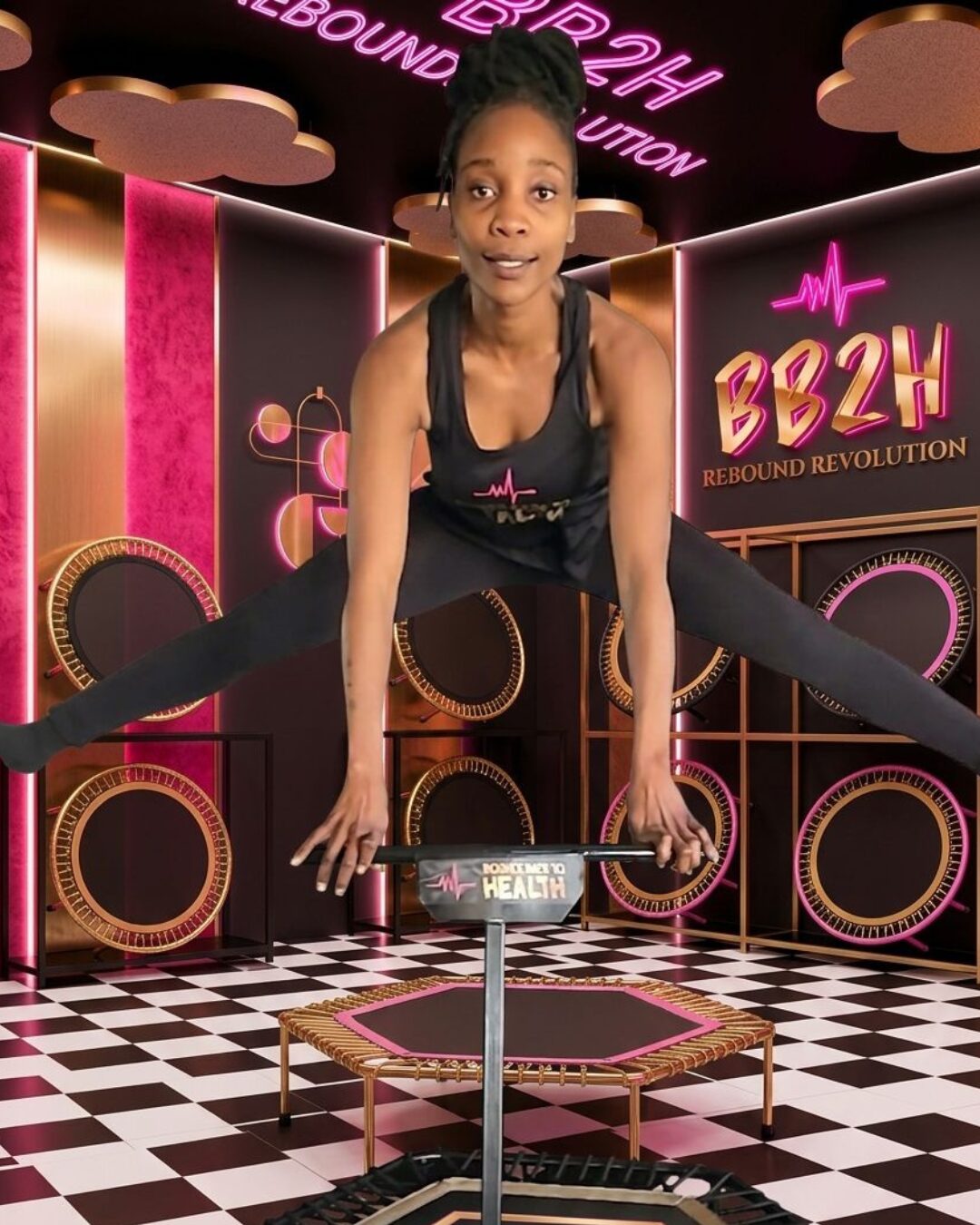 Manda from Bounce Back To Health rebound fitness team